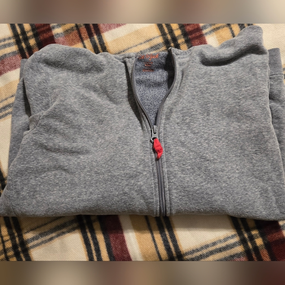 Gray Zip-Up Sweater